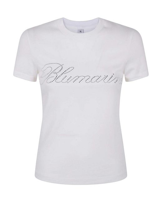 Blumarine White Jersey T-Shirt