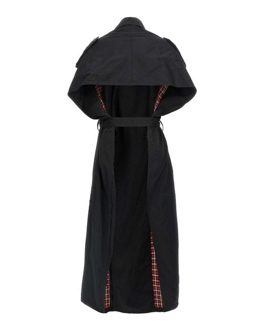 Balenciaga Black Stole Trench Coat