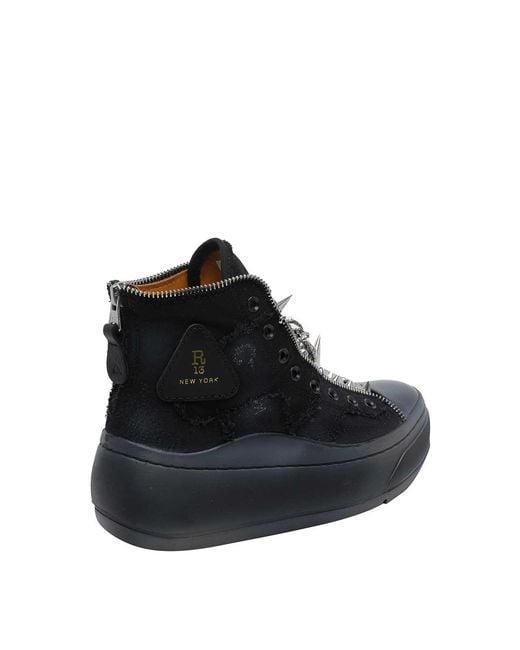 R13 Black Sneakers