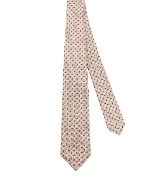 Kiton Natural Silk Tie for men