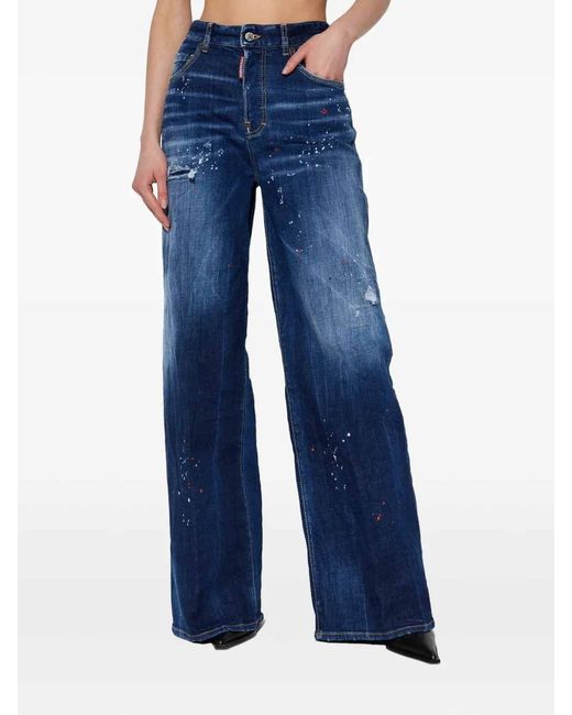 DSquared² Blue Pants 5 Pockets