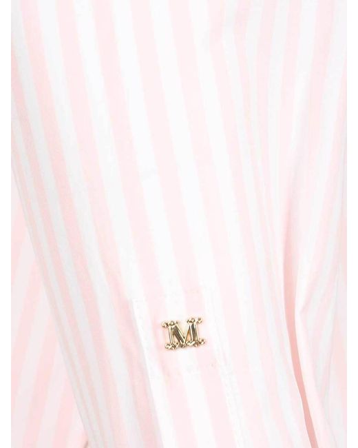 Max Mara Pink Striped Shirt