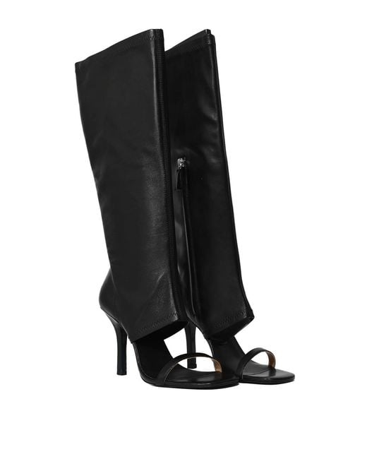 Patrizia Pepe Black The Skin Sandal Boot