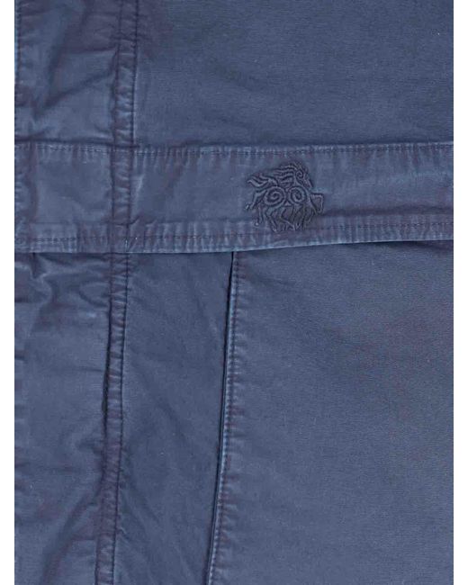 RANRA Blue Jacket With Embroidery for men