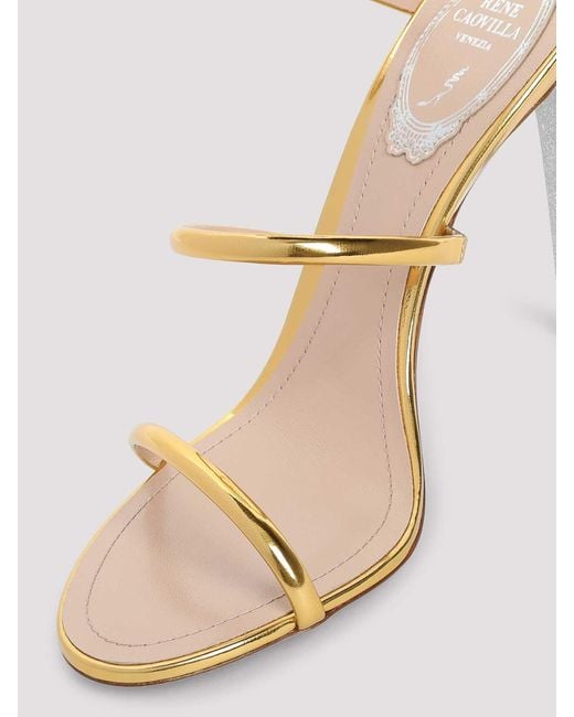 Rene Caovilla Metallic Sandal