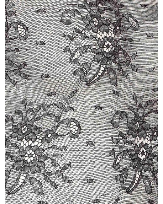 Dolce & Gabbana Gray Chantilly Lace Body