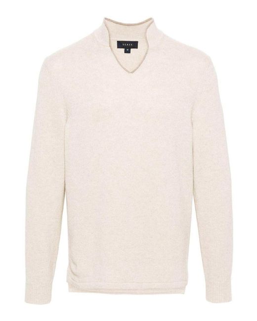 Sease White 'Ellen Pull 20' Sweater for men