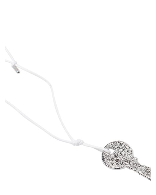 MM6 by Maison Margiela White Key Pendant Necklace