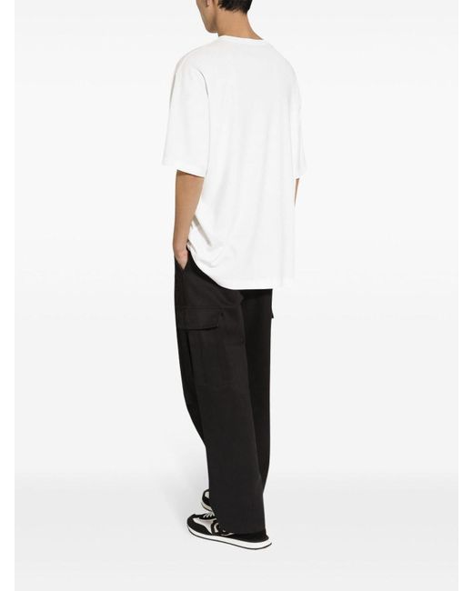 Dolce & Gabbana White Cotton T-Shirt for men