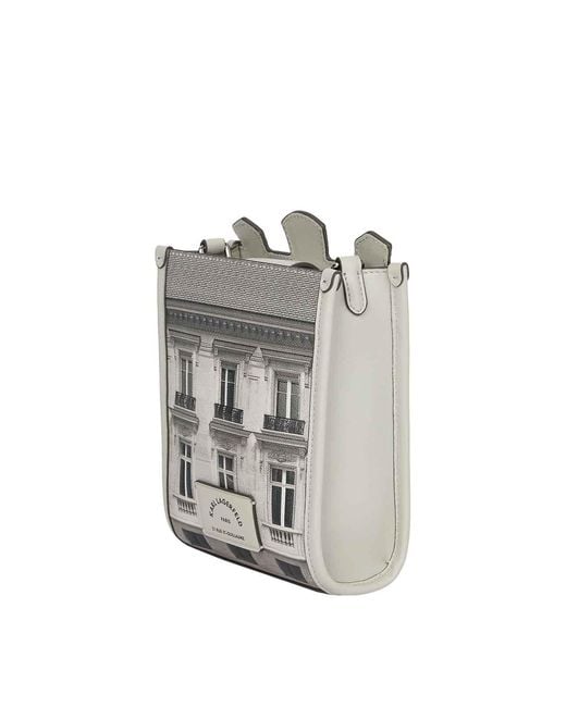Karl Lagerfeld Gray Sg Maison Cb Phone Pouch