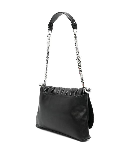 Isabel Marant Black Bolton Pouch Leather Shoulder Bag