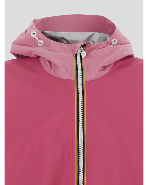 K-Way Pink Tech Fabric Jacket