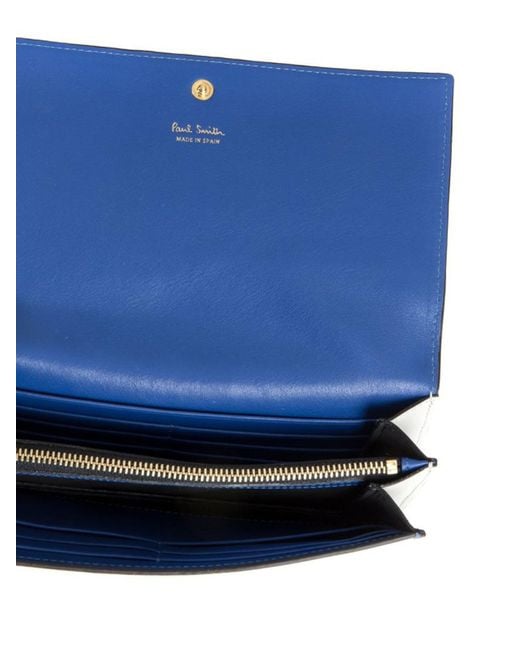 Paul Smith Blue Leather Wallet