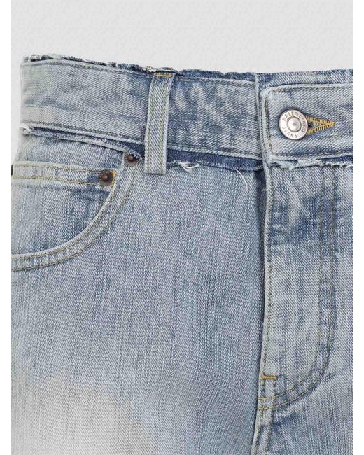 Balenciaga Blue Low Waist Pants