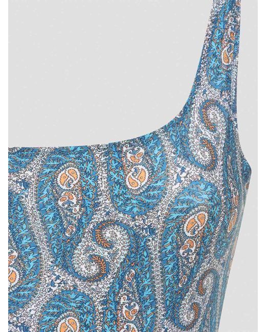 Etro Blue Backless One-Piece