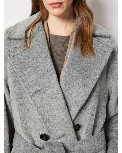 L.b.m. 1911 Gray Light Double-Breasted Coat