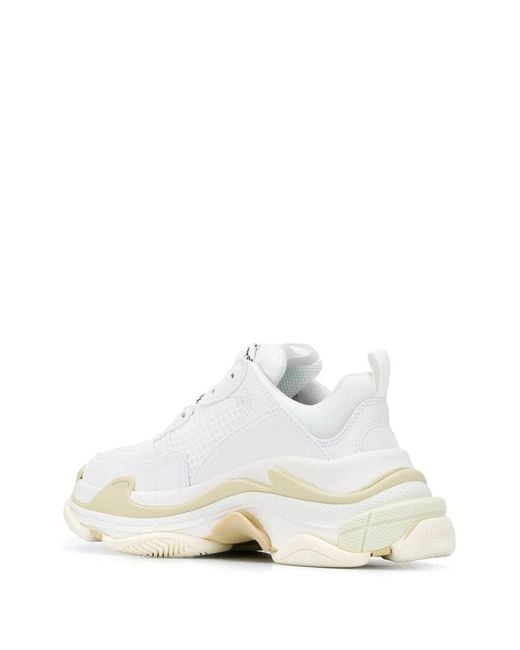 Balenciaga White Triple S Sneakers