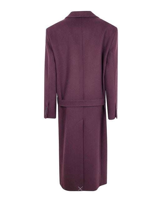 The Attico Purple Long Coat