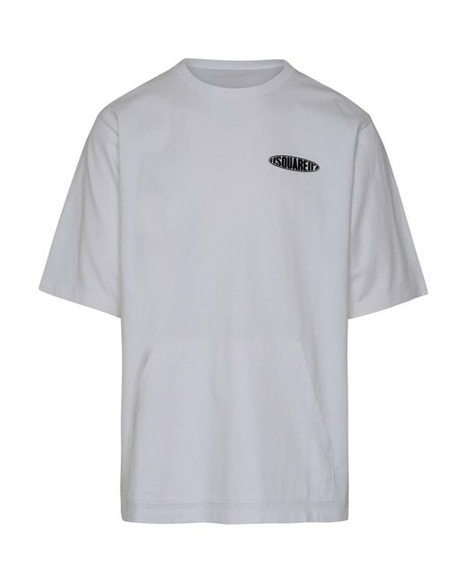 DSquared² Gray Surf Board Skater T-Shirt for men
