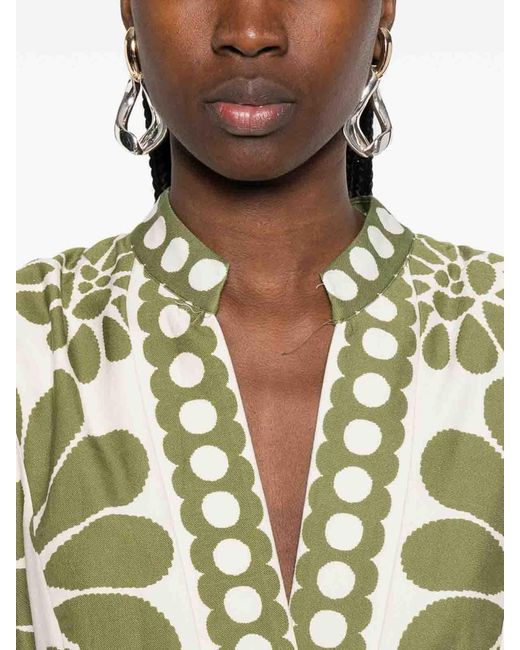 Farm Rio Green Long Dress