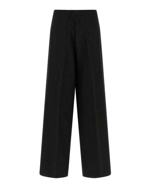 Herno Black Micro Sequin Pants