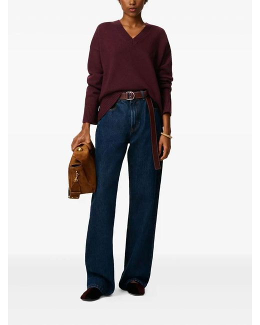 AMI Purple Pull Col V De Coeur for men