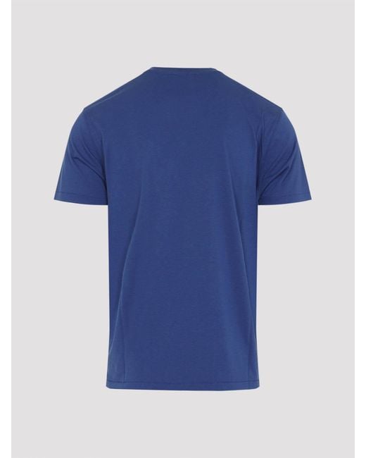 Tom Ford Blue Cotton Blend T-Shirt for men