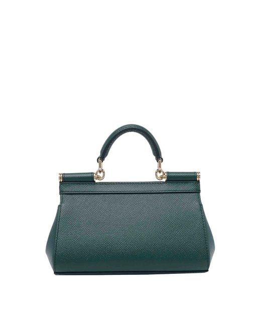 Dolce & Gabbana Green Small Sicily Handbag
