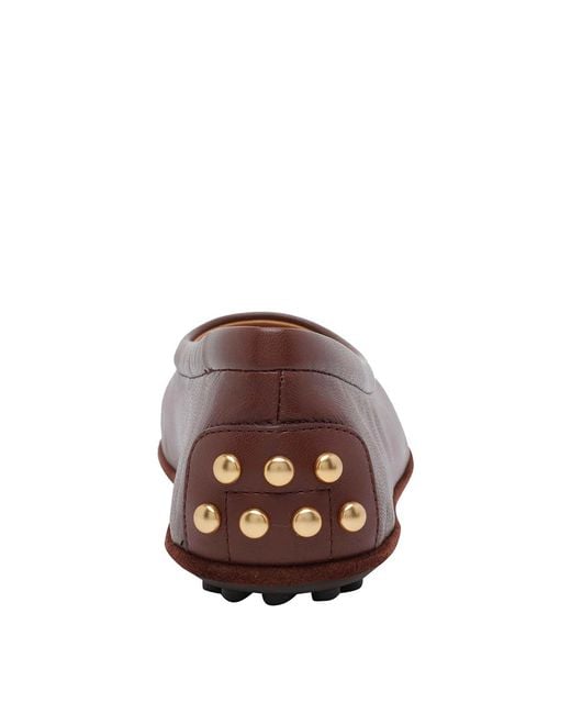 Tod's Brown Flat Shoes