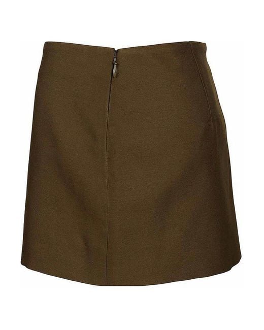 Khaite Brown Jett Skirt