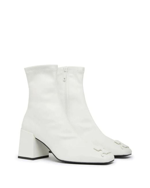 Courreges White Reedition Ac Ankle Boots
