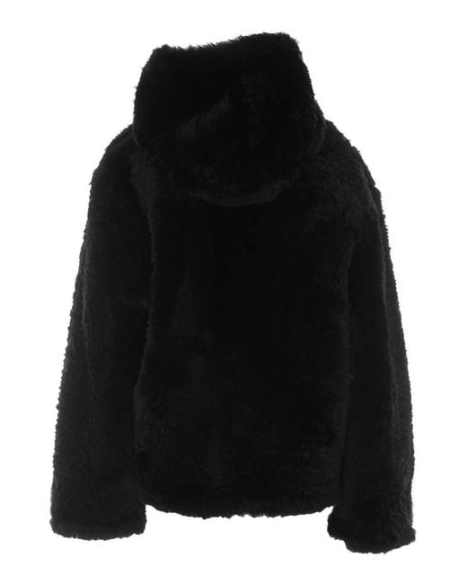 Yves Salomon Black Reversible Aviateur Shearling Jacket for men