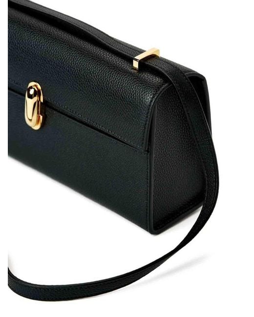 SAVETTE Black Symmetry Leather Bag