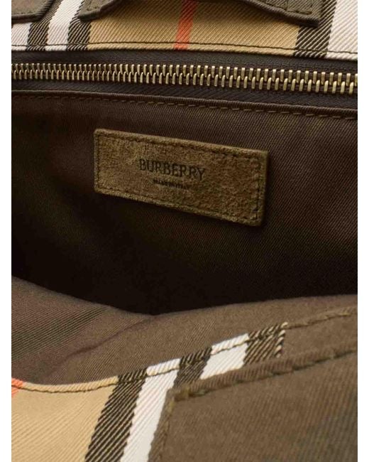 Burberry Green M Tote Bag Military/Sand for men