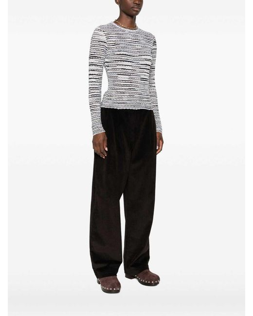 Missoni Gray Wool Blend Crewneck Sweater