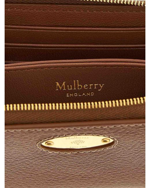 Mulberry Brown Zip Around Wallet