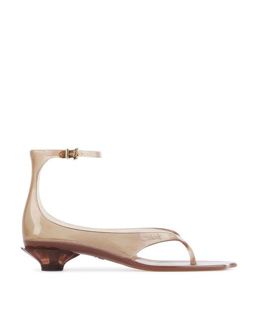 Chloé Natural Chloe Jelly Sandals