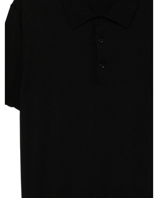 Tom Ford Black Short-Sleeved Polo Shirt for men
