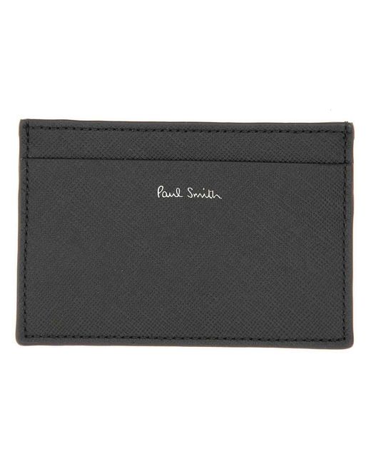 Paul Smith Gray Pixelated Mini Card Holder for men