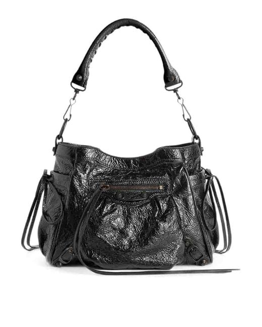 Balenciaga Black Le City Bucket Bag Small