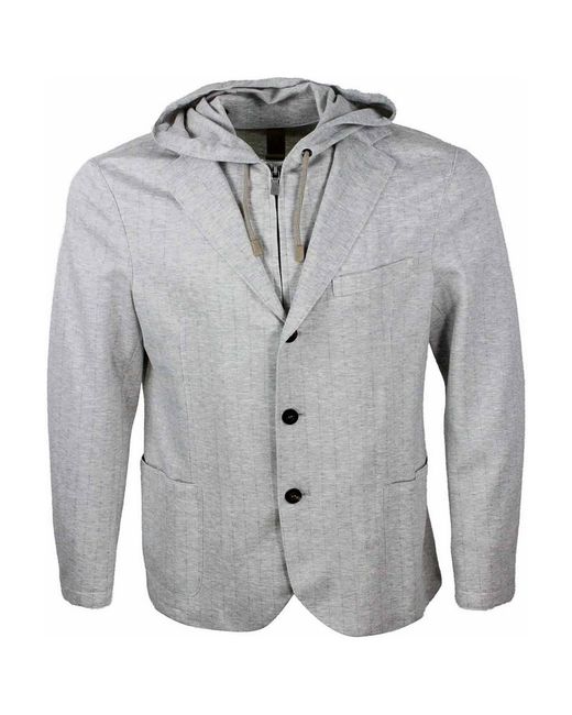 Eleventy Gray Jackets 62Vi 26Pl 4Ea for men