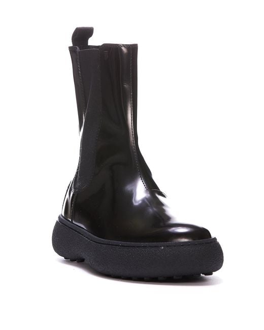 Tod's Black Elasticated Booties