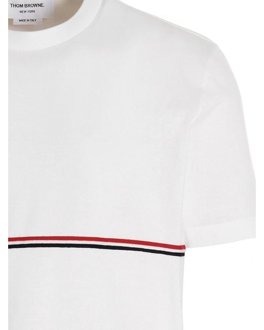 Thom Browne White Rwb T-Shirt for men