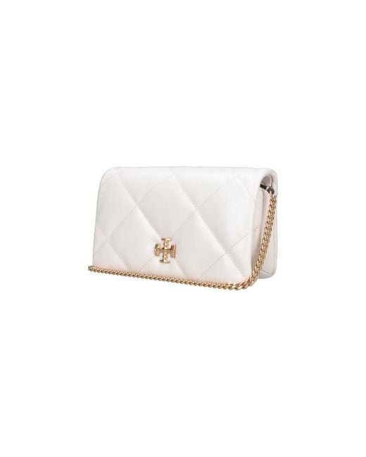 Tory Burch White Kira Chain Wallet