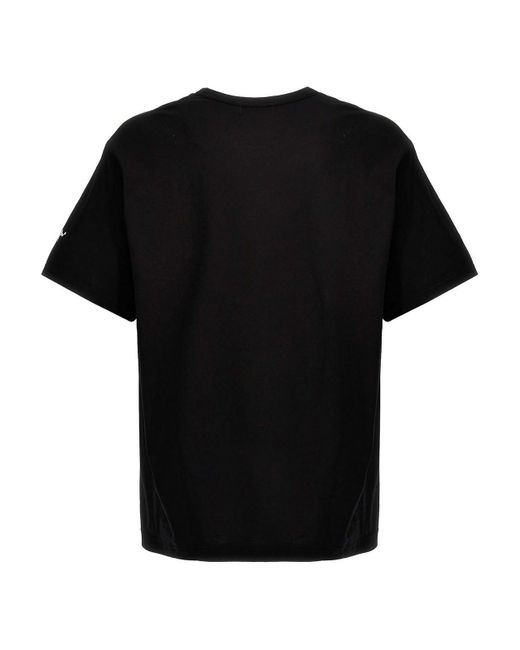 Yohji Yamamoto Black Logo Print T-shirt for men