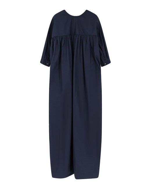 Aspesi Blue Long Cotton Dress
