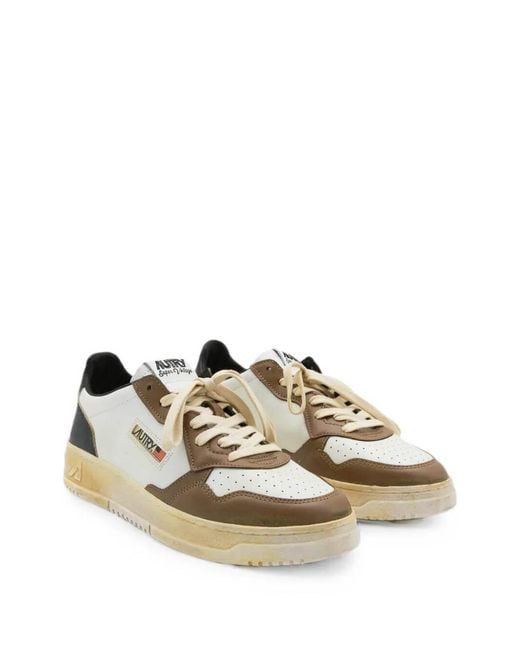 Autry White Sup Vint Low for men