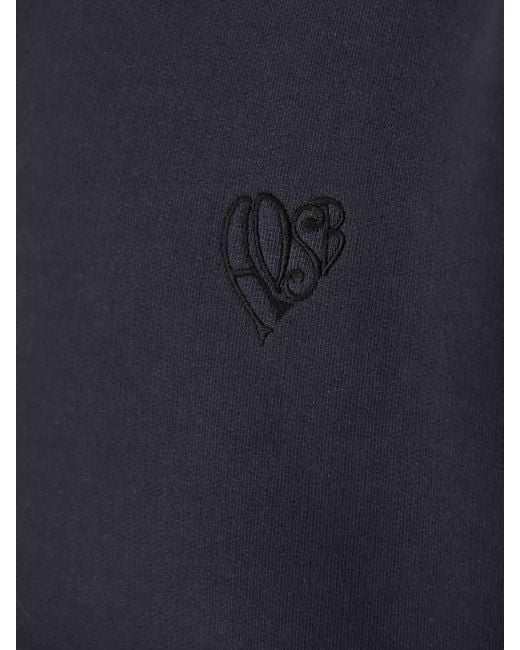ANDERSSON BELL Blue Adsb Heart Hoodie for men