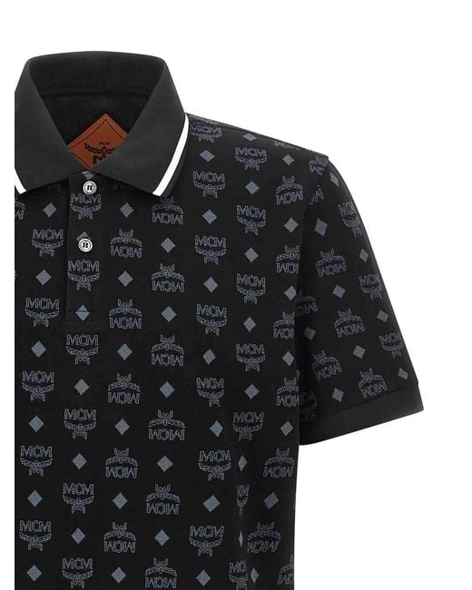 MCM Black Press Polo Shirt for men