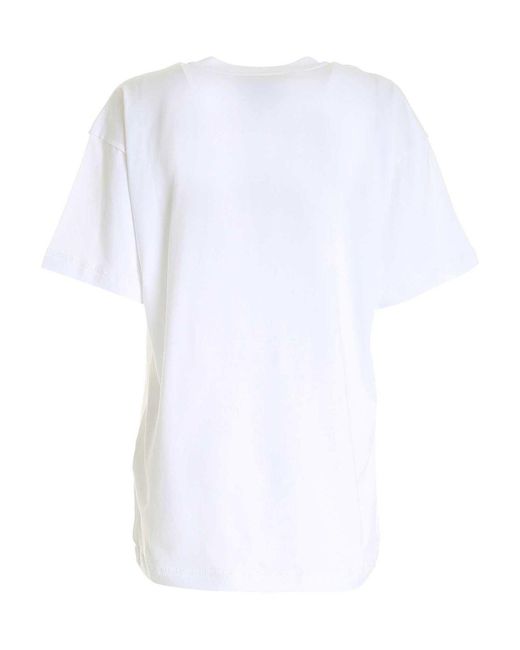 Moschino White Inside Out Teddy Bear T-Shirt
